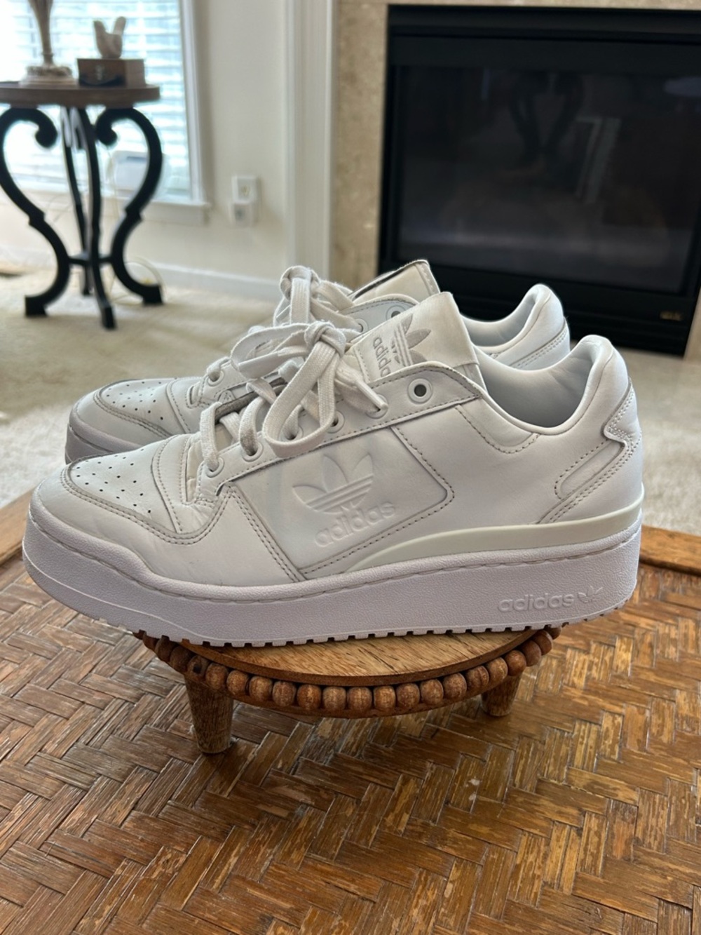 Adidas Originals Forum Bold White Platform Sneakers - Picture 3 of 11